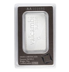 50g Lingot de Palladium | Valcambi