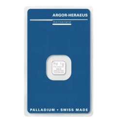 1g Lingot de Palladium | Argor-Heraeus