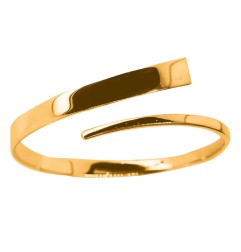 24kt Manchette Torsadée Éternelle en Or