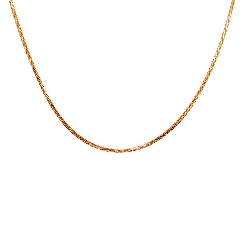 22kt Collier de Blé en Or