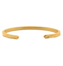 24kt Gold Bracelet martelé classique