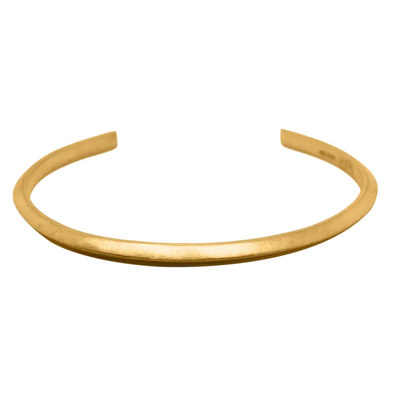 24kt Gold Bracelet Classique avec Bord