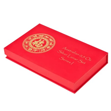 Boîte pour Lunar Série I des Pièces d'Argent 9 x 0.5 oz