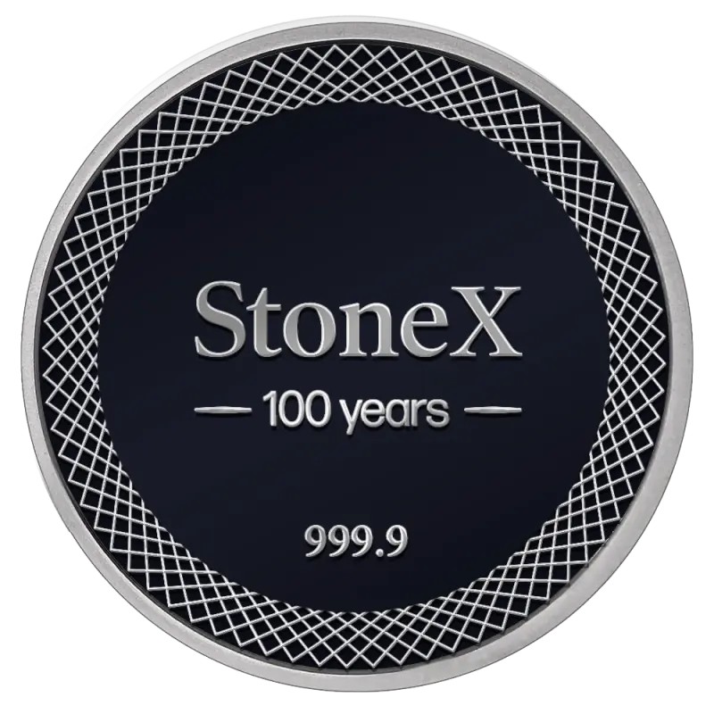 1 oz StoneX 100 Year Silver Round