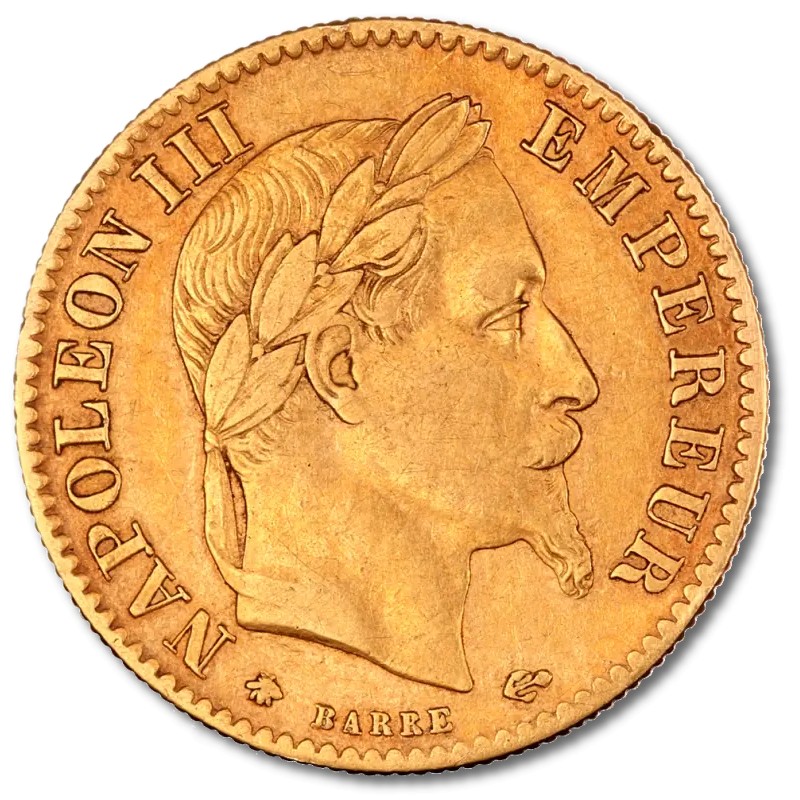 Pièce d'or 10 Francs | Napoleon III tête laurée | Or |1854-1869 Pièce d'or 10 Francs | Napoleon III tête laurée | Or |1854-1869