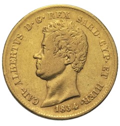 20 Lires Sardaigne Carl Albert | Or | 1831 - 1849