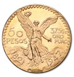 50 Pesos Mexicains Centenario | Or | 1821-1947