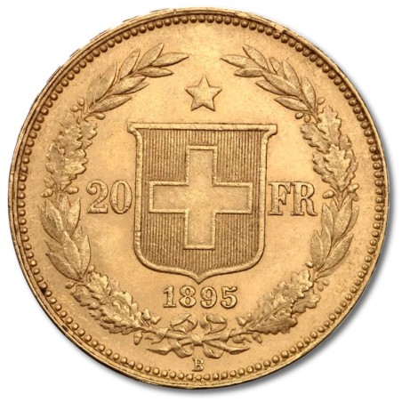 20 Francs Suisses Helvetica | Or | 1883-1896