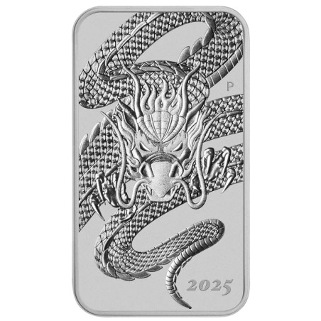 1 oz Dragon Argent Rectangulaire | 2025