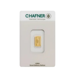 1g Lingot d'or frappé (C.Hafner)