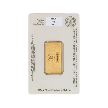 10g Lingot d'or (C.Hafner)