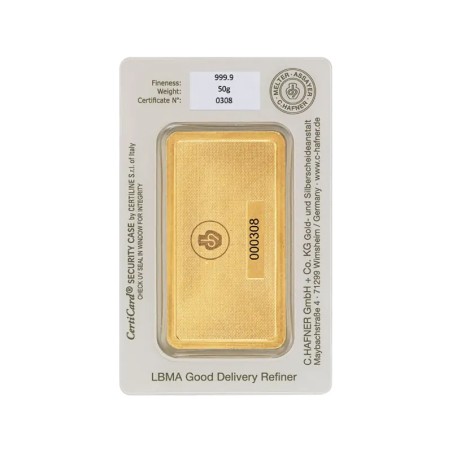 50g Lingot d'or (C.Hafner)