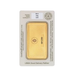 100g Lingot d'or frappé (C.Hafner)