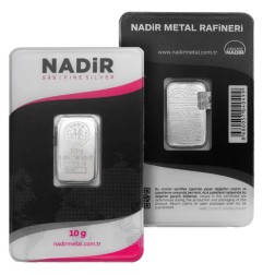 10g Lingot d'Argent | Nadir Metal Rafineri