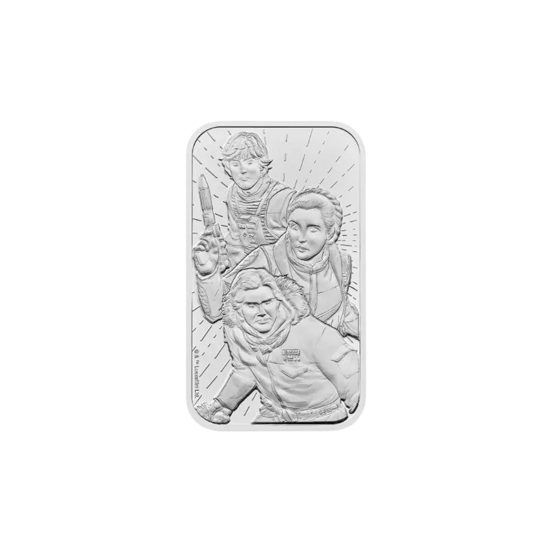 1 oz Star Wars Light Side Lingot d'Argent | The Royal Mint
