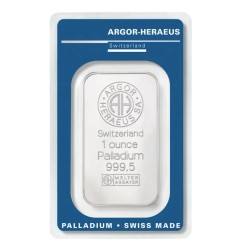 1 oz Lingot de Palladium | Argor Heraeus