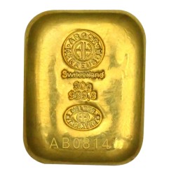 50g Lingot d'Or | Argor-Heraeus | Coulé